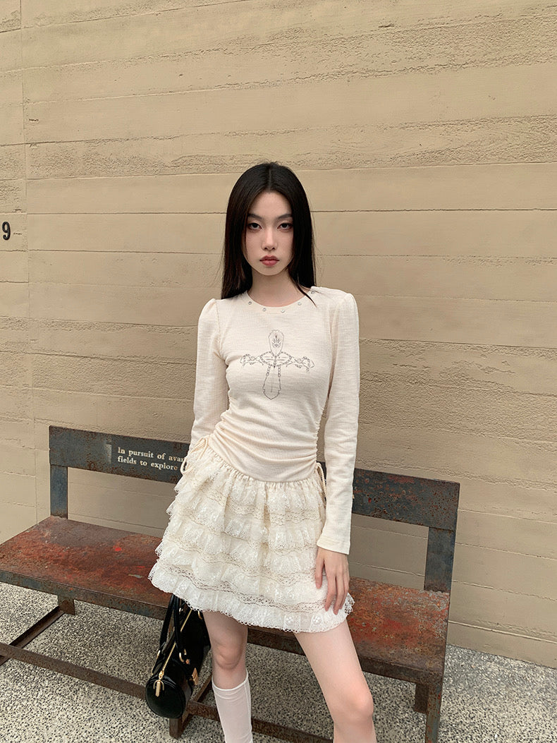 Y2K Ruched Mini Dress