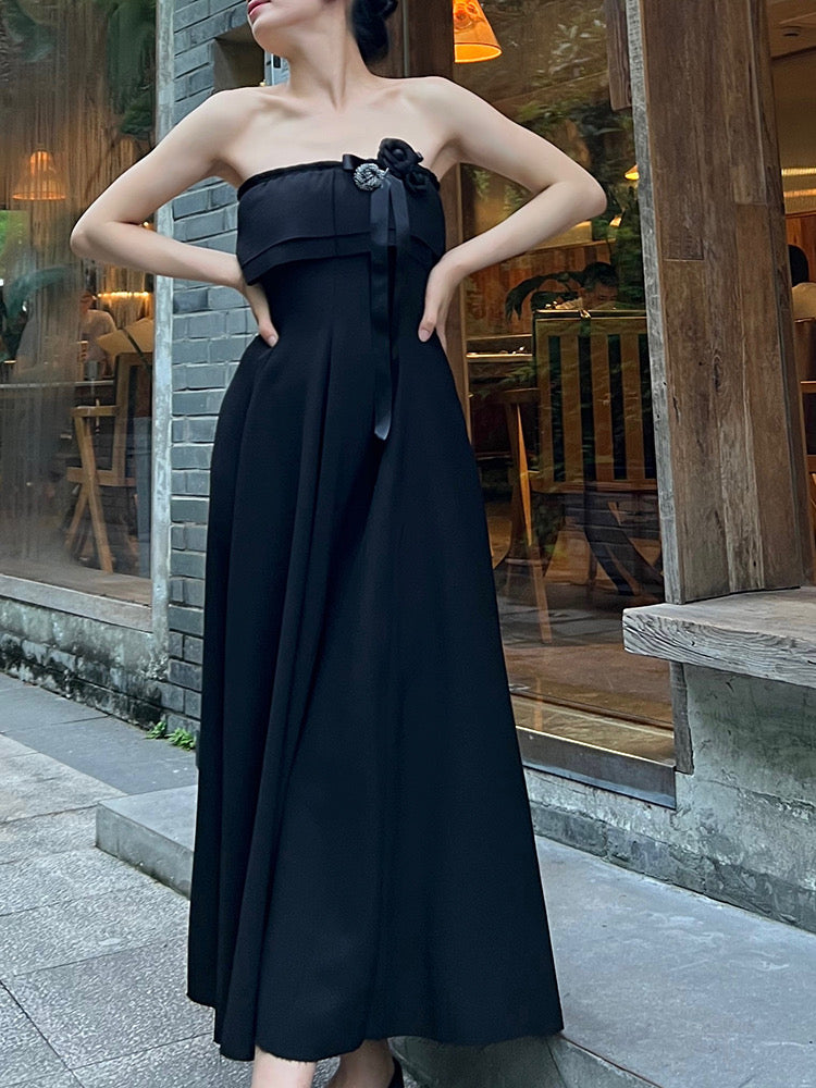 Black Rozi Maxi Dress