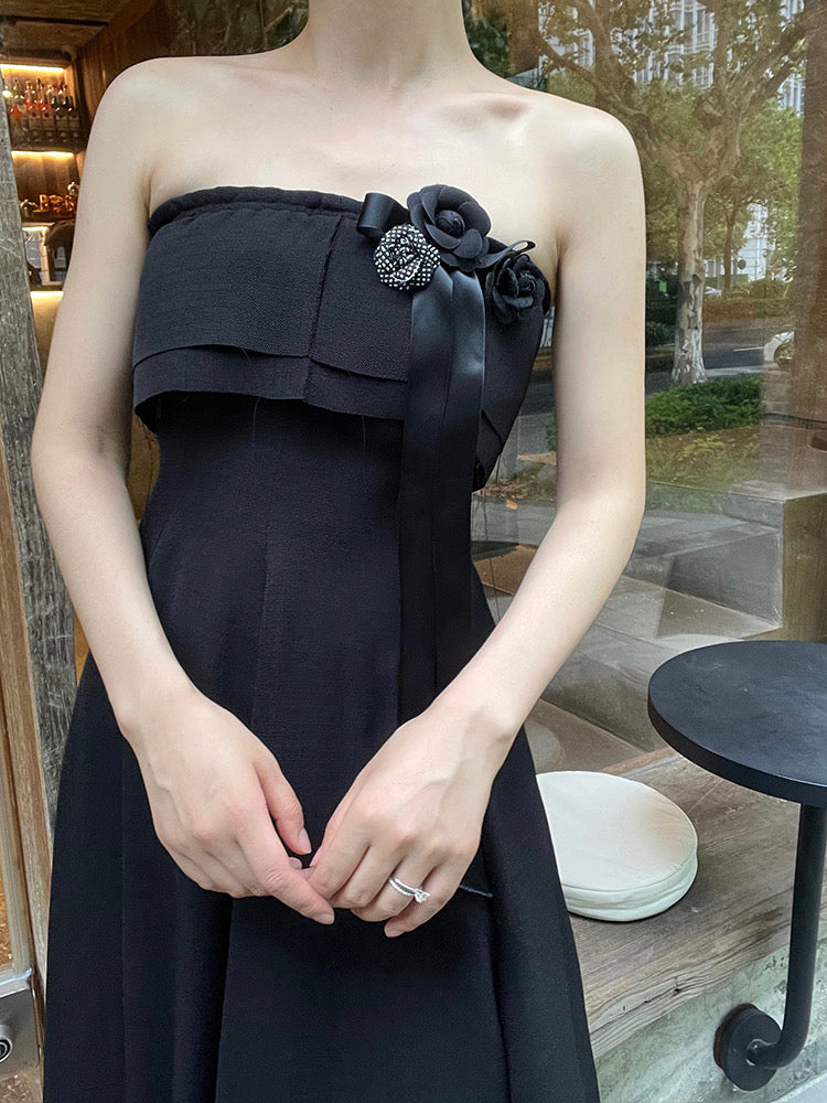 Black Rozi Maxi Dress