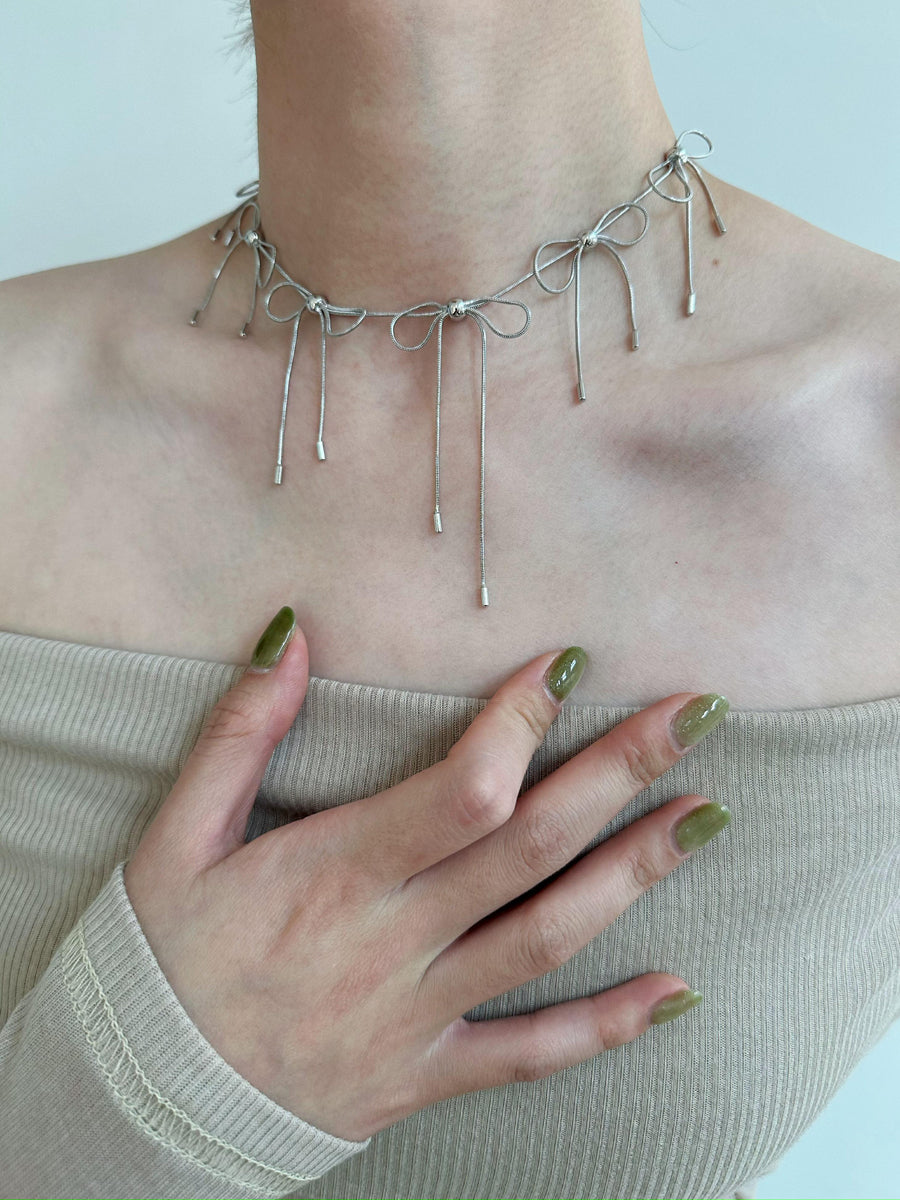 Bowknot Chain Choker