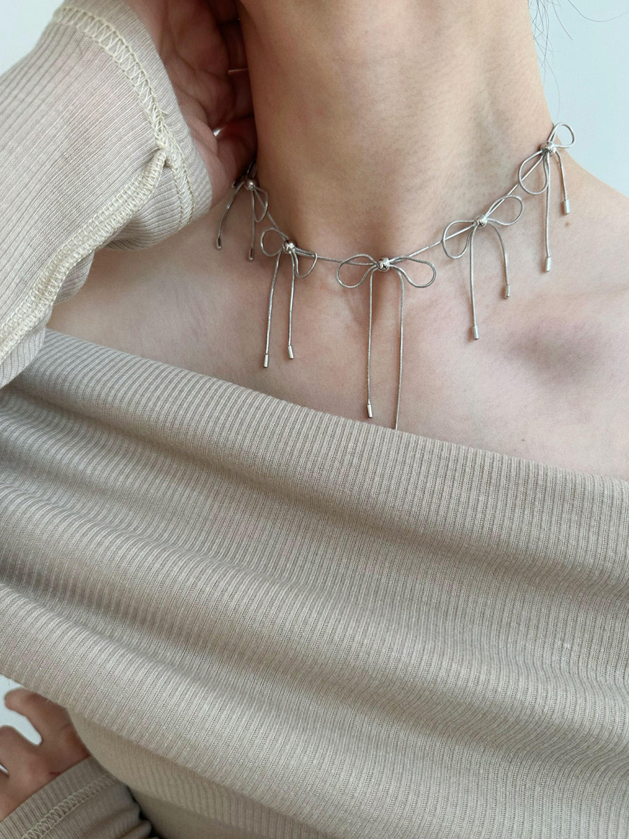 Bowknot Chain Choker
