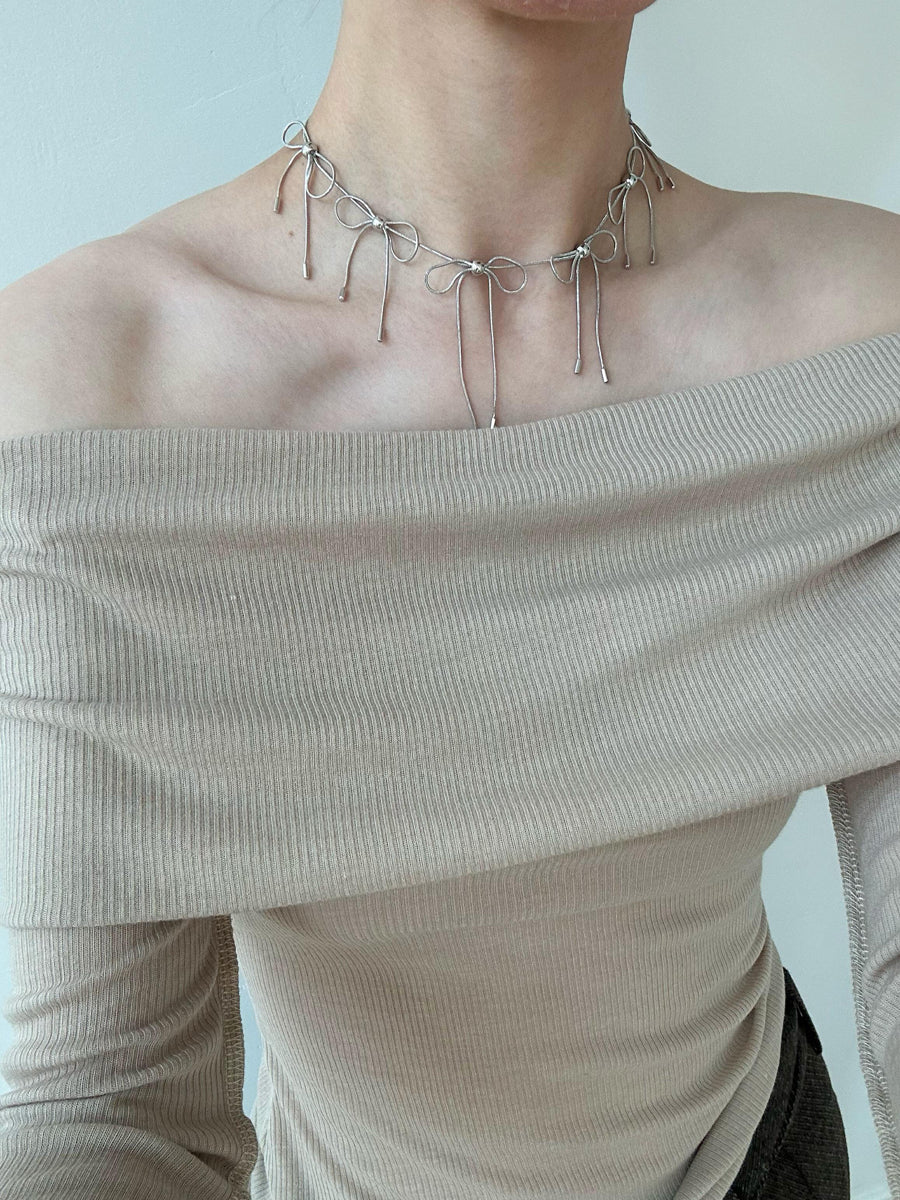 Bowknot Chain Choker