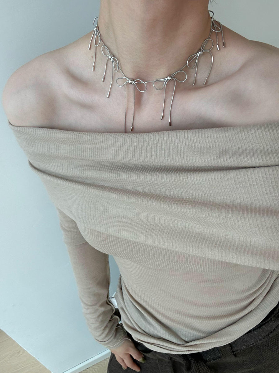 Bowknot Chain Choker