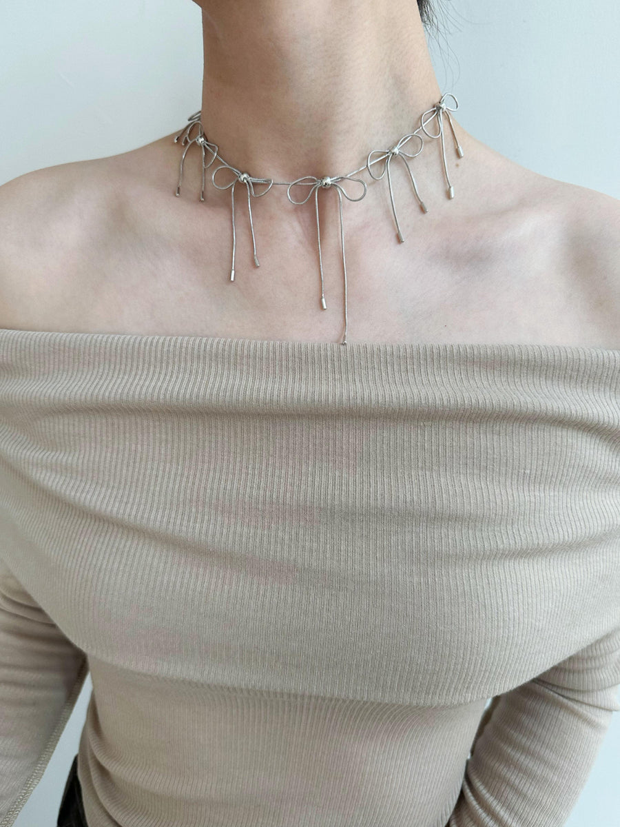 Bowknot Chain Choker