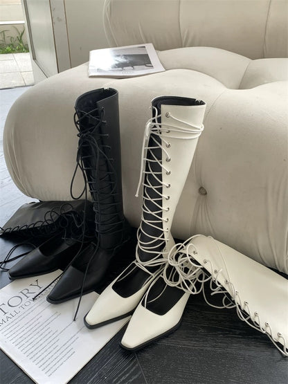 Lace High Boots